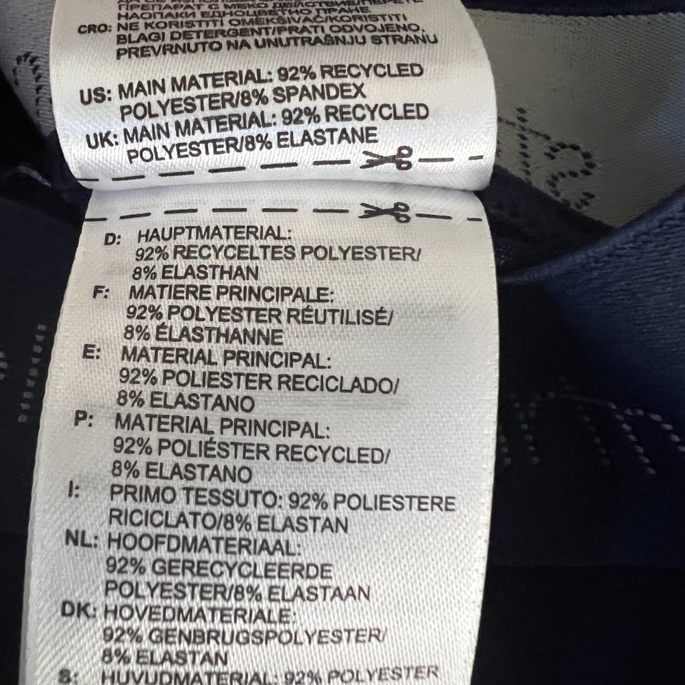 NWOT Stella McCartney Adidas Leggings Navy Grey Size XS - Picture 12 of 12